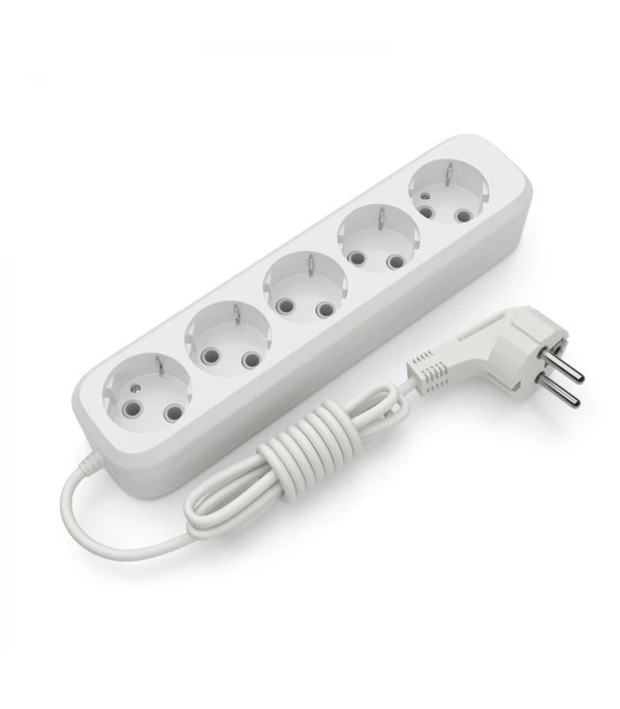 Подовжувач блоковий ELECTRUM 5 розеток 2м із заземленням (C-ES-1792)